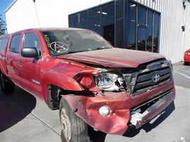 2007 Toyota Tacoma SR5 Burgundy Crew Cab 4.0L AT 2WD #Z22032